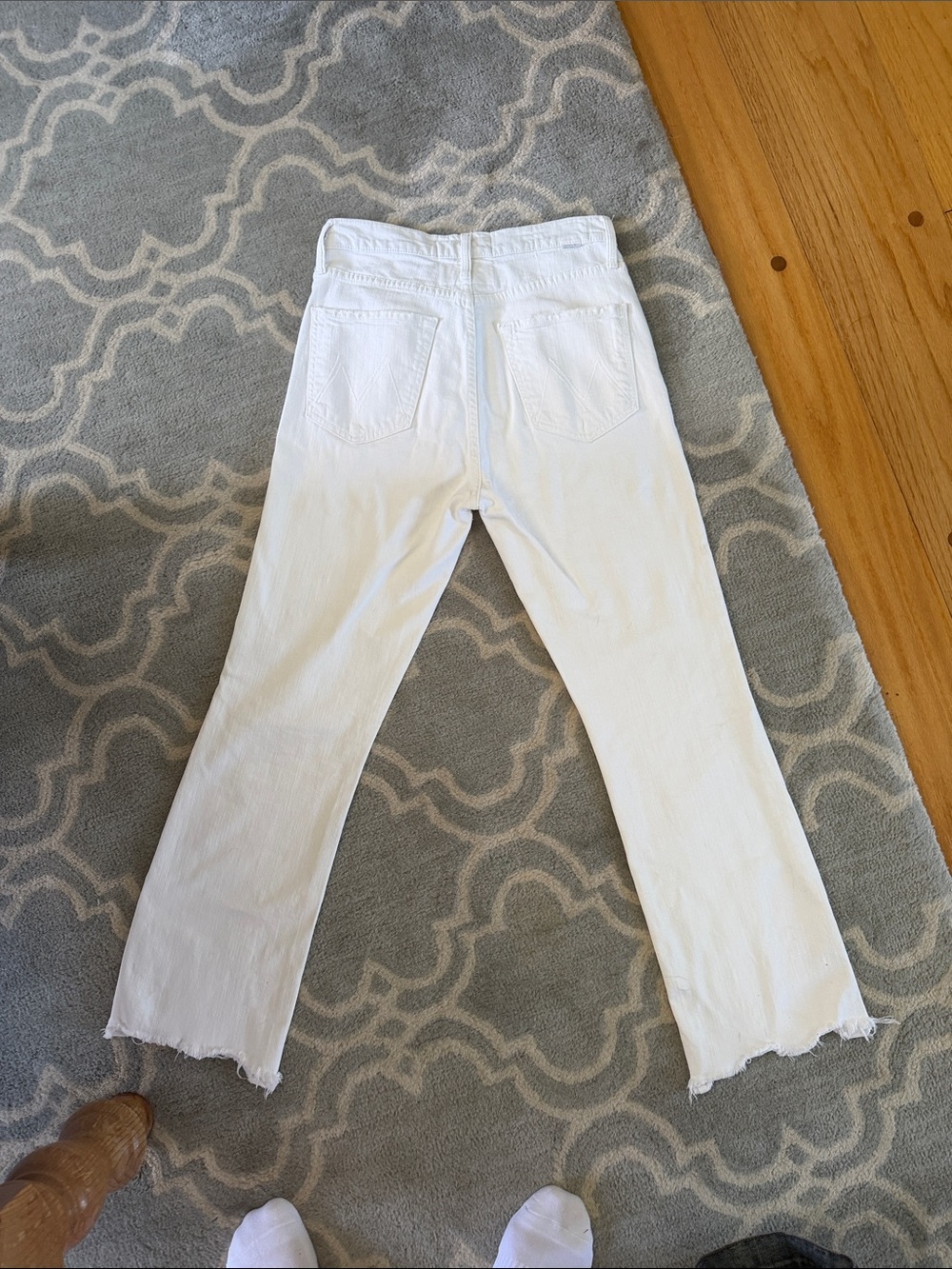 MOTHER White Straight Leg Women's Jeans